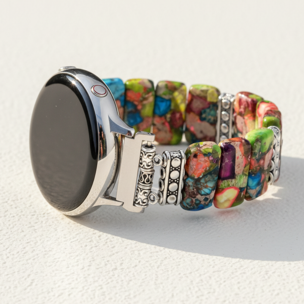 Chic Flower Samsung Galaxy Stretch Uhrenarmband
