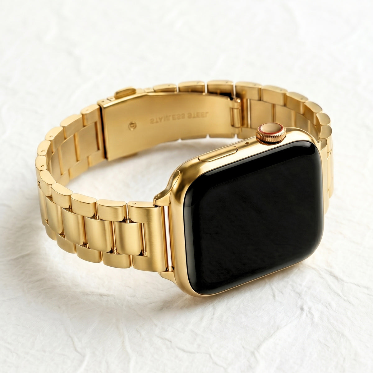 Klassieke gouden luxe Apple Watch-band