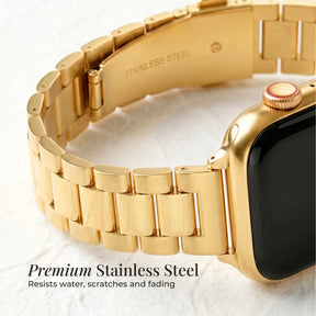 Klassisches Gold Luxus Apple Watch Armband