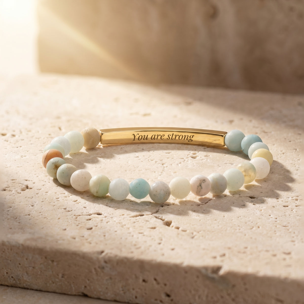 Geheimnachrichten-Stein Bracelets