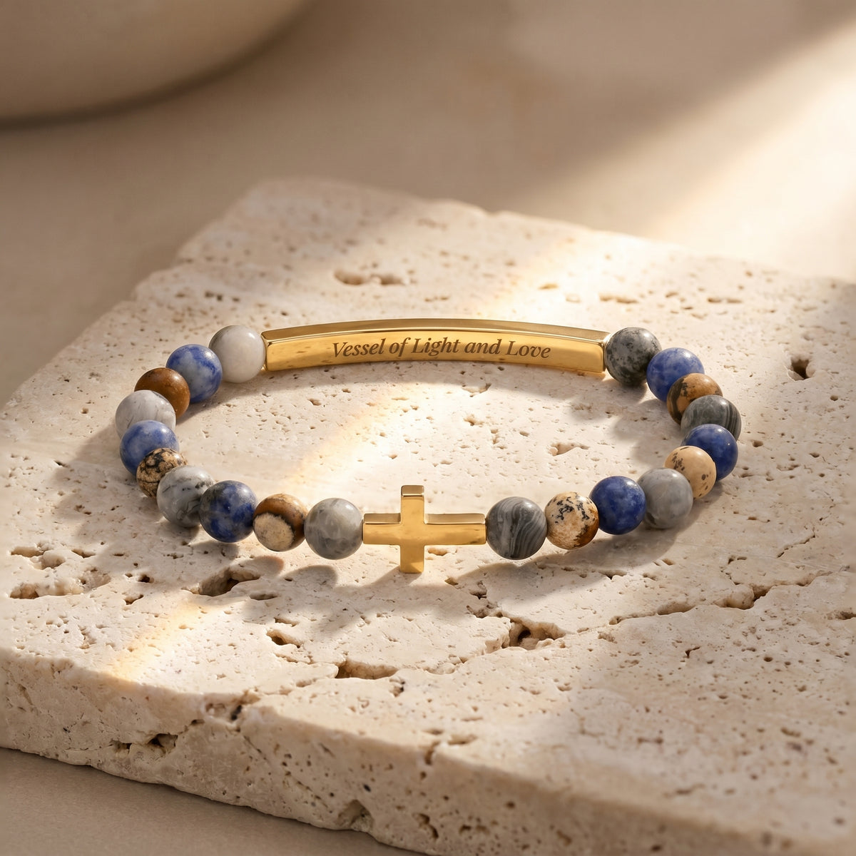 Armband Vessel of Purpose Secret Message Blues