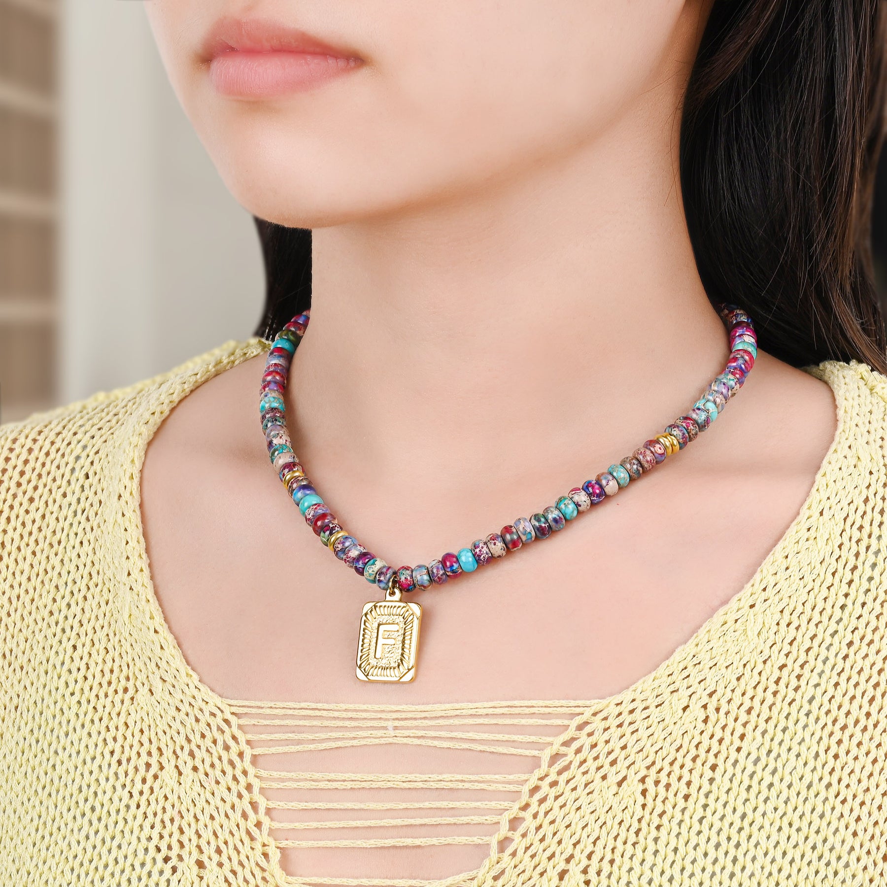 Lebendige Edelstein Anfangsblasen-Halskette