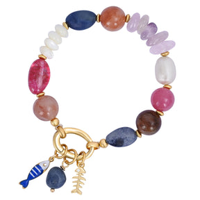 Amethyst Gezeiten Charm Armband