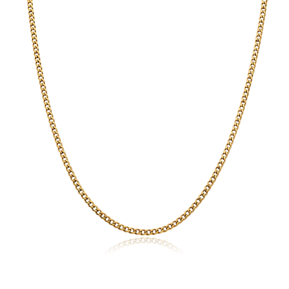 Cubaanse ketting (goud) 4mm