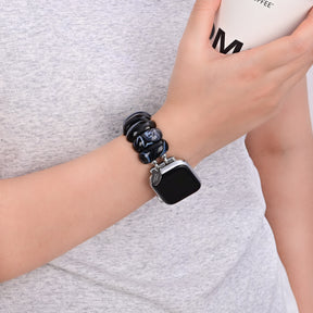 Silver Ember Stretch Apple Watch Band