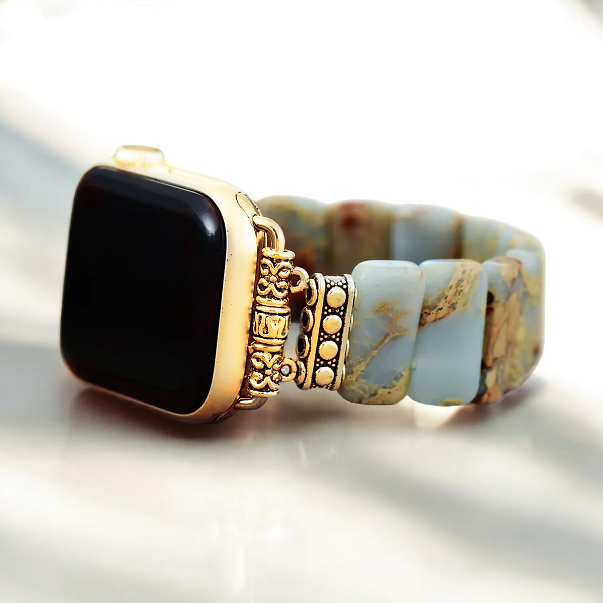 Earth Tibetaanse Jaspis Stretch Apple Watch Band