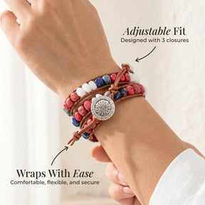 Freiheitslicht Wickelarmband