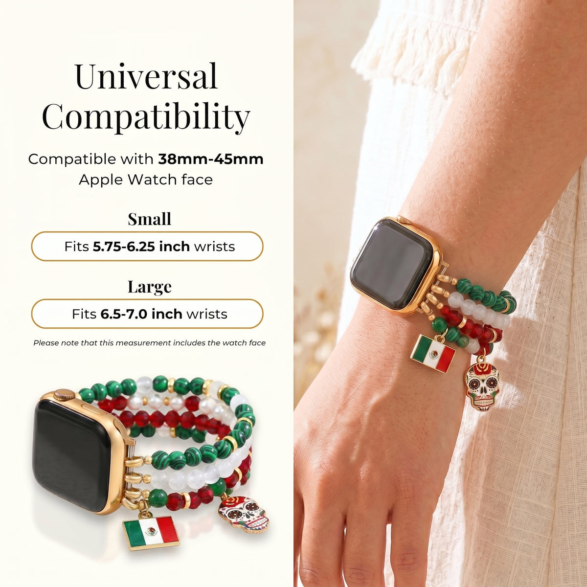 Viva México Stretch Apple Watch-bandje