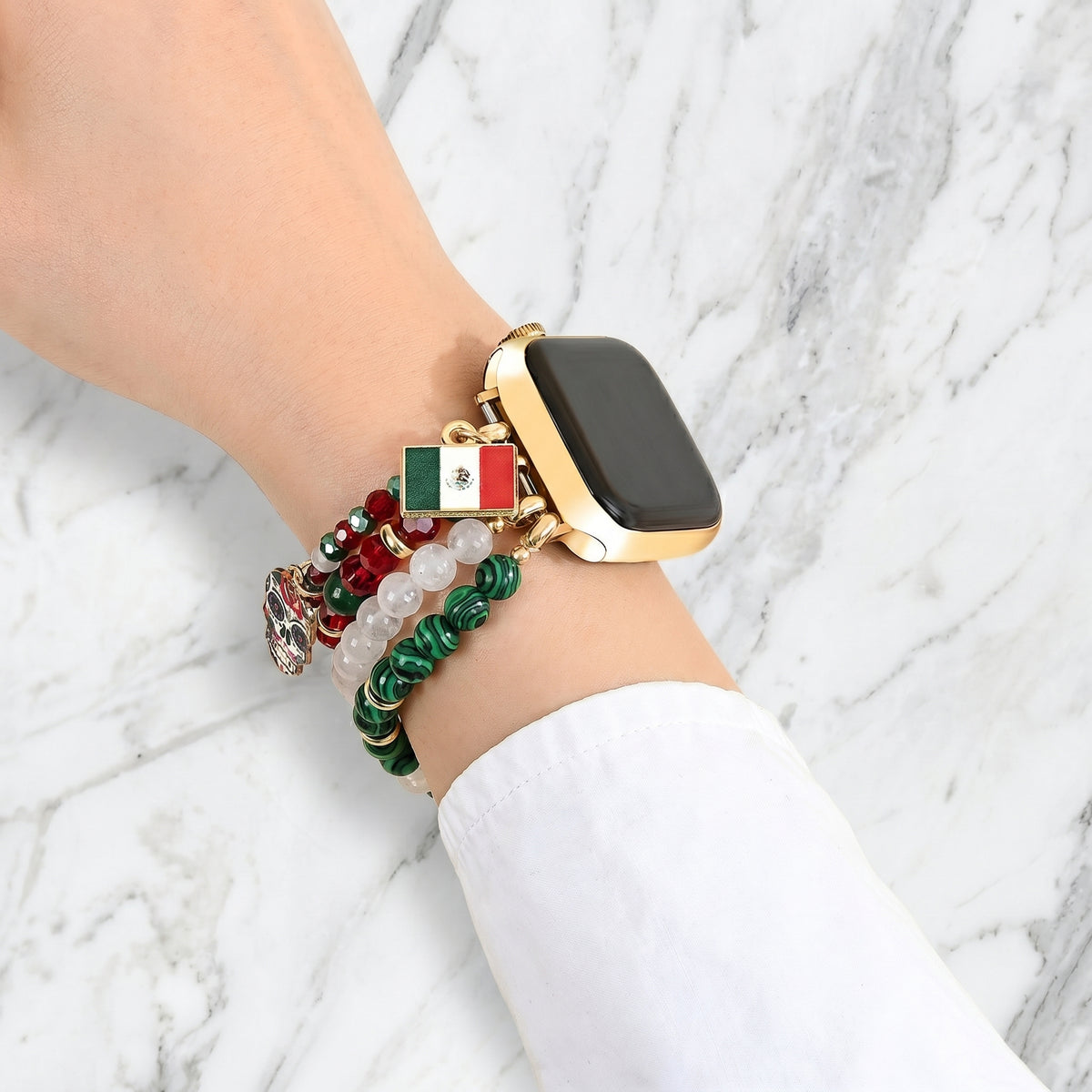 Viva México Stretch Apple Watch-bandje