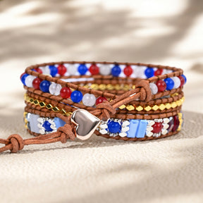 Armband met Amerikaanse trots wikkelstijl