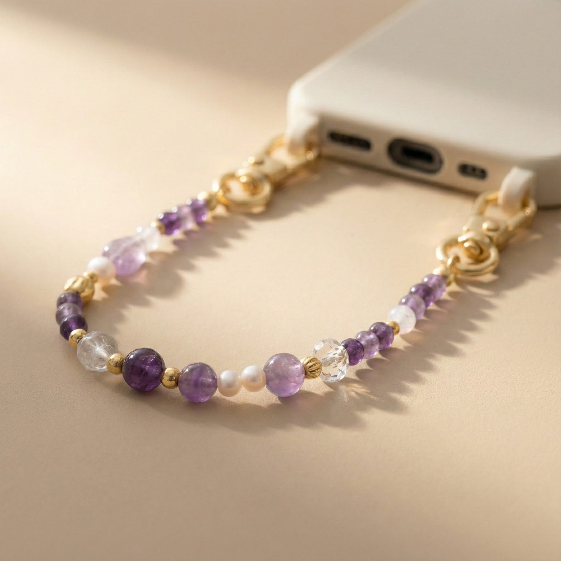 Amethyst Glow Telefonkette