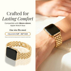 Goldenes Chic Luxus Apple Watch Armband