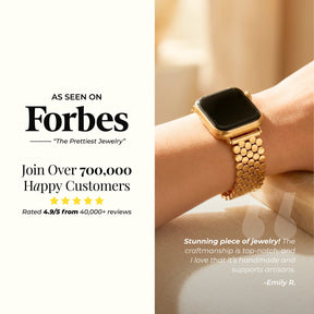 Goldenes Chic Luxus Apple Watch Armband