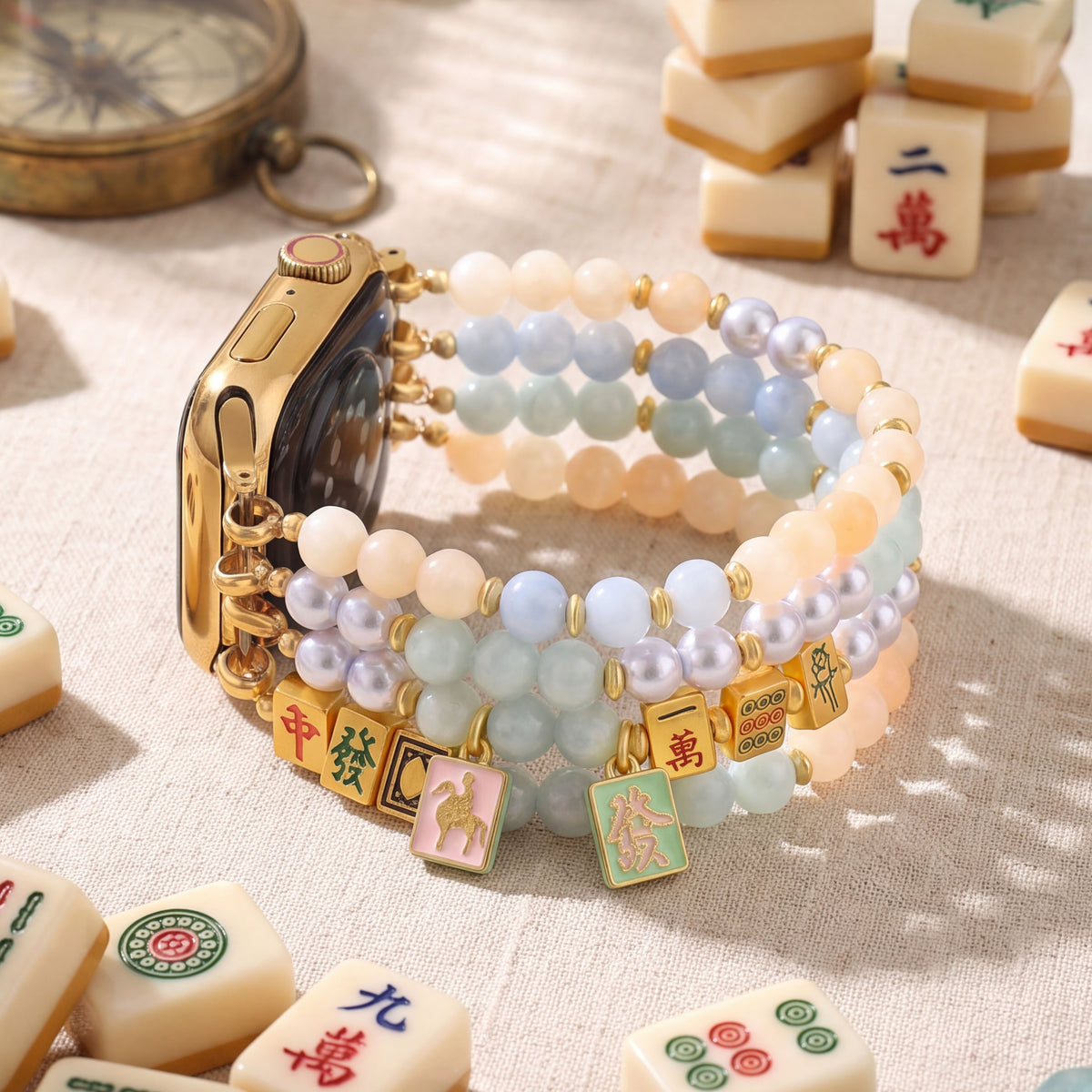 Bracelet extensible Lucky Mahjong pour Apple Watch