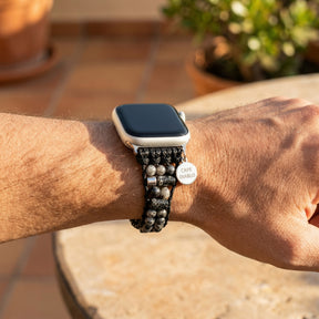 Herren Labradorit Active Apple Watch Armband