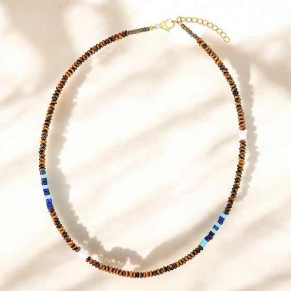Heren Kobalt Aarde Ketting