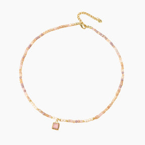 Blozende Lila Crystal Choker ketting