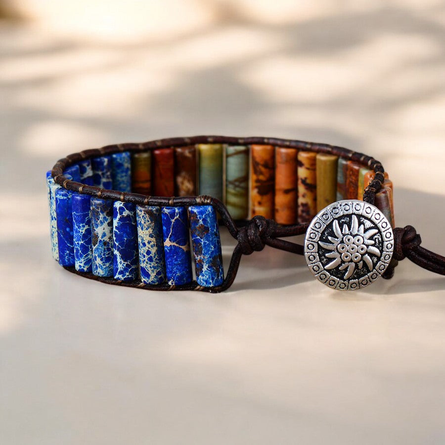 Heren Warrior Jasper Armband