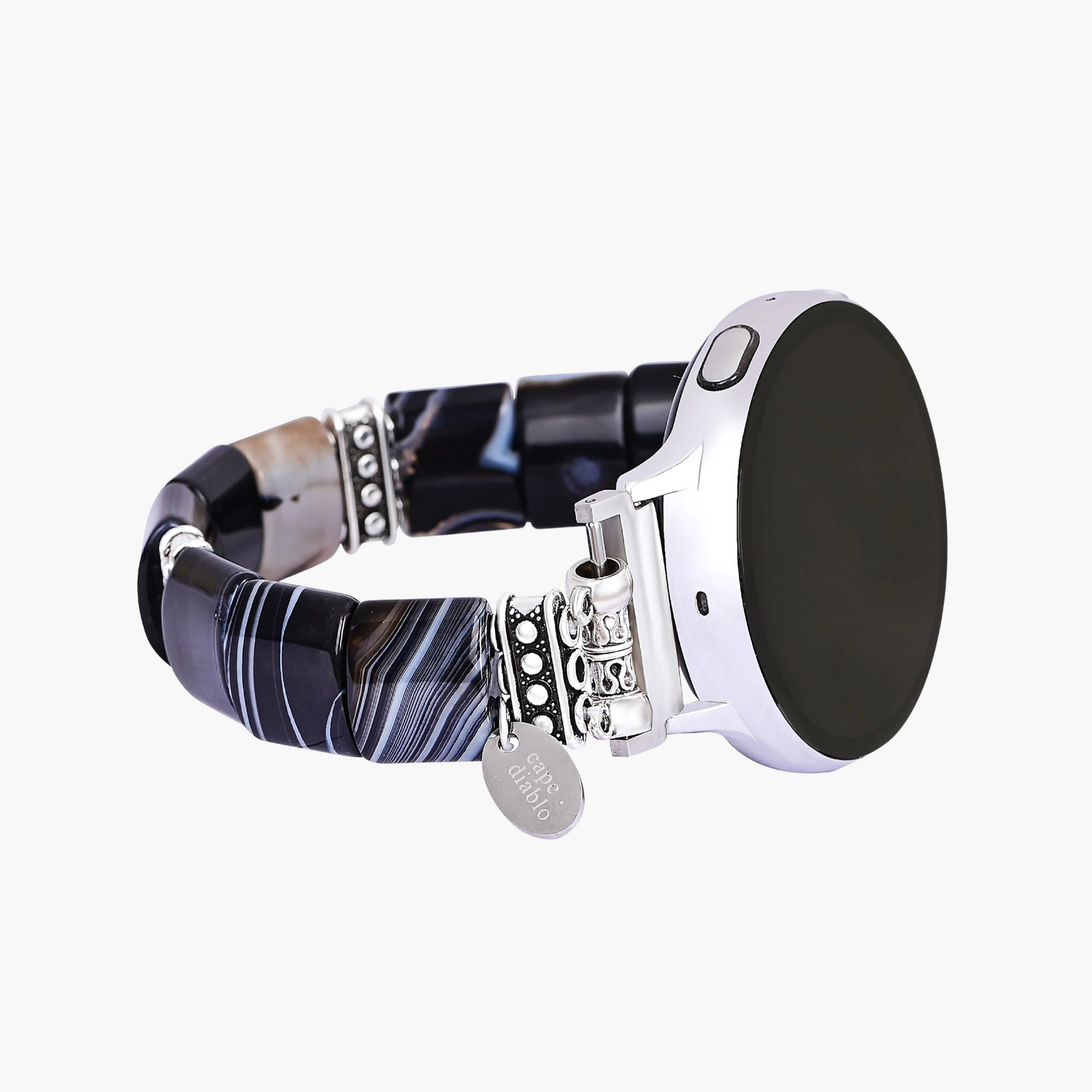 Bracelet extensible Bohemian Noir pour Apple Watch