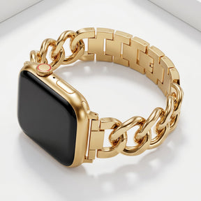 Goldenes gewebtes Luxusarmband für Apple Watch