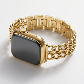 Goldfarbiges Curve Luxusarmband für Apple Watch