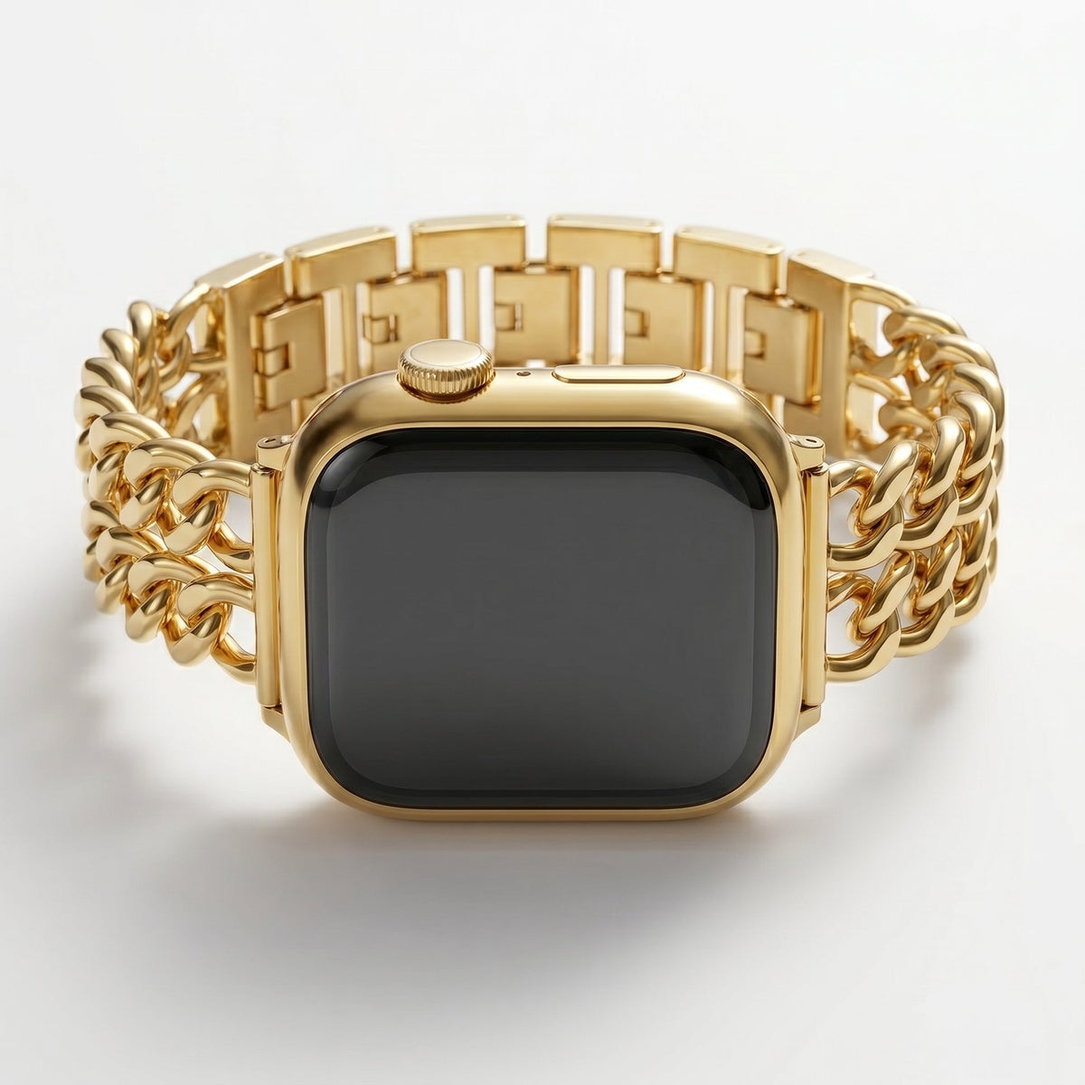 Goldfarbiges Curve Luxusarmband für Apple Watch
