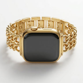 Goldfarbiges Curve Luxusarmband für Apple Watch