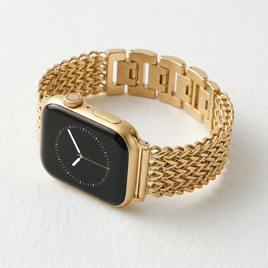 Gouden ketting luxe Apple Watch bandje