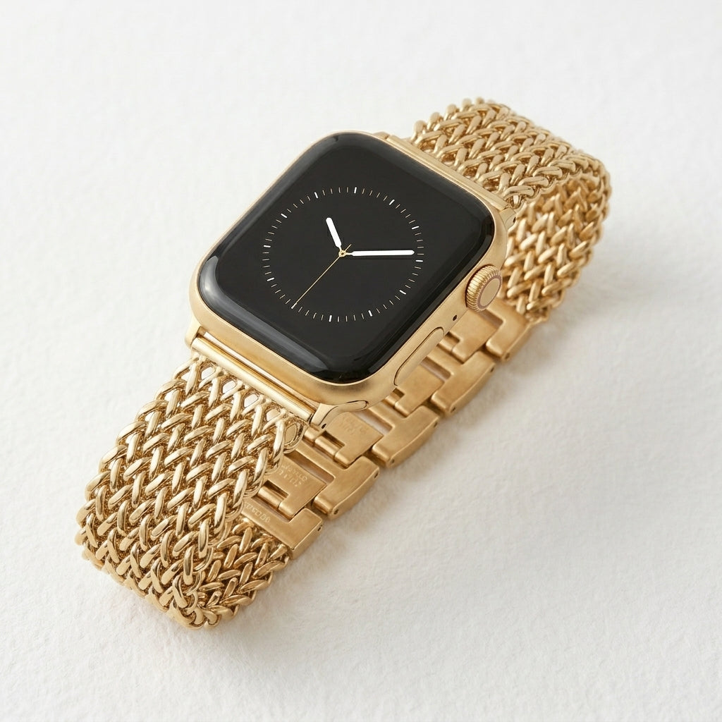 Gouden ketting luxe Apple Watch bandje