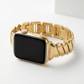 Bracelet de luxe Golden Glamour pour Apple Watch