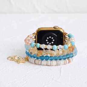 Seaside Glow Stretch Apple Watch-bandje