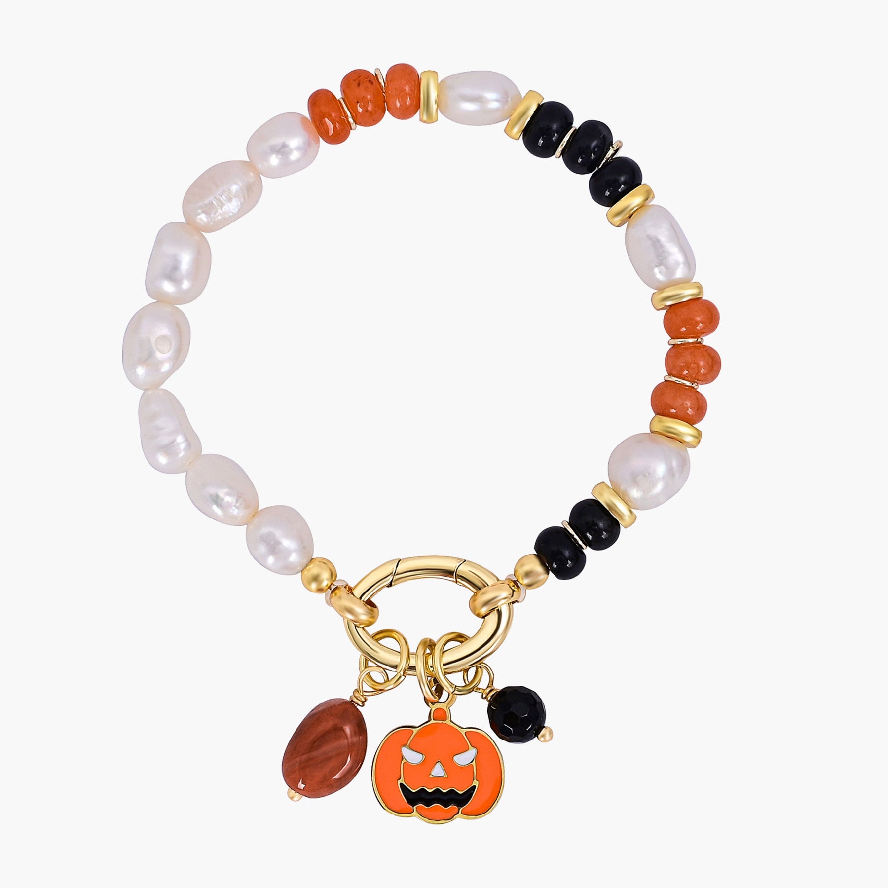 Kerst Gloed Parel Armband