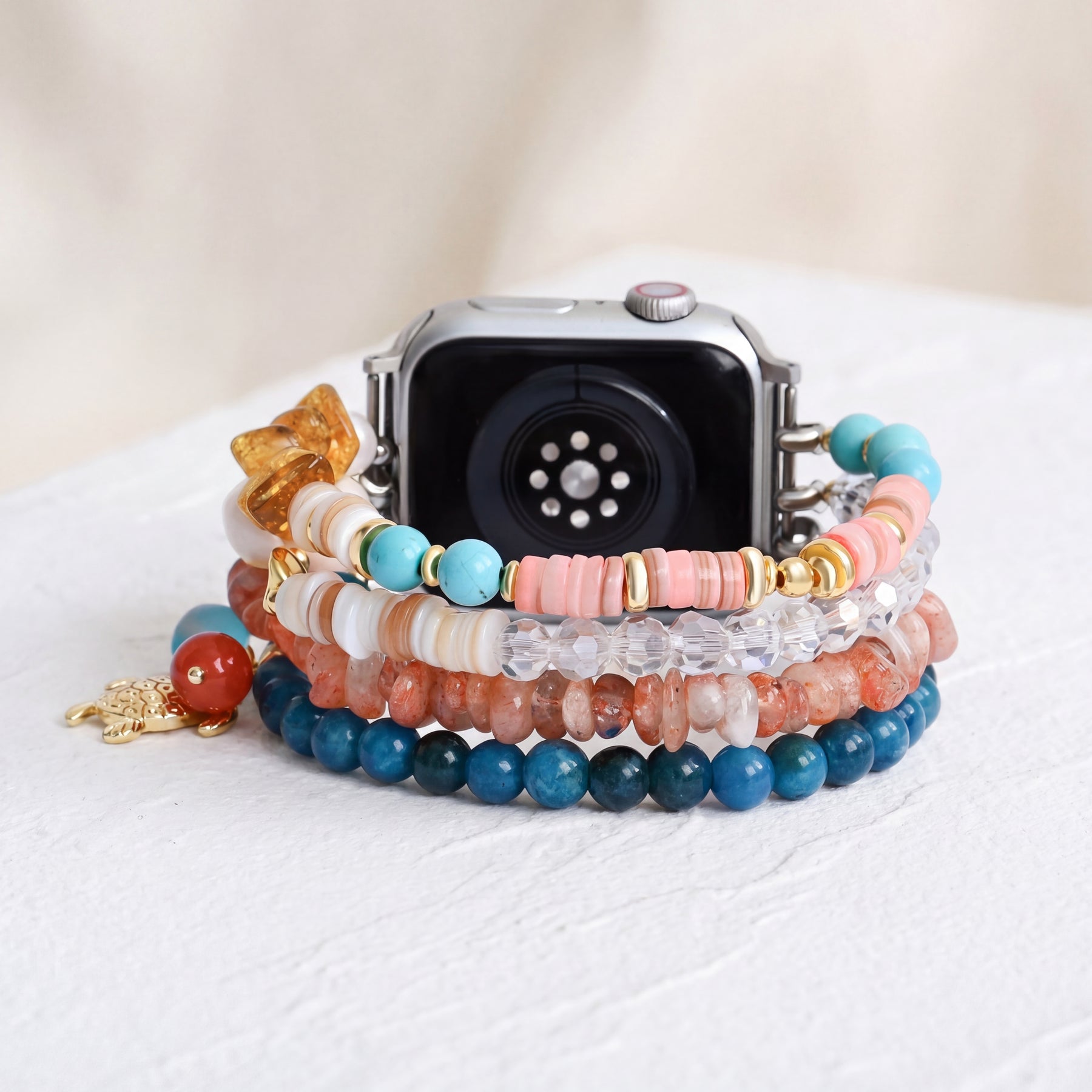 Tropical Tide Stretch Apple Watch-bandje