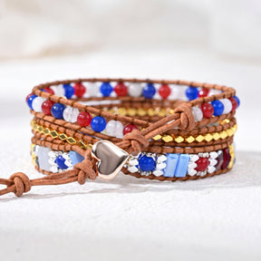 Armband met Amerikaanse trots wikkelstijl