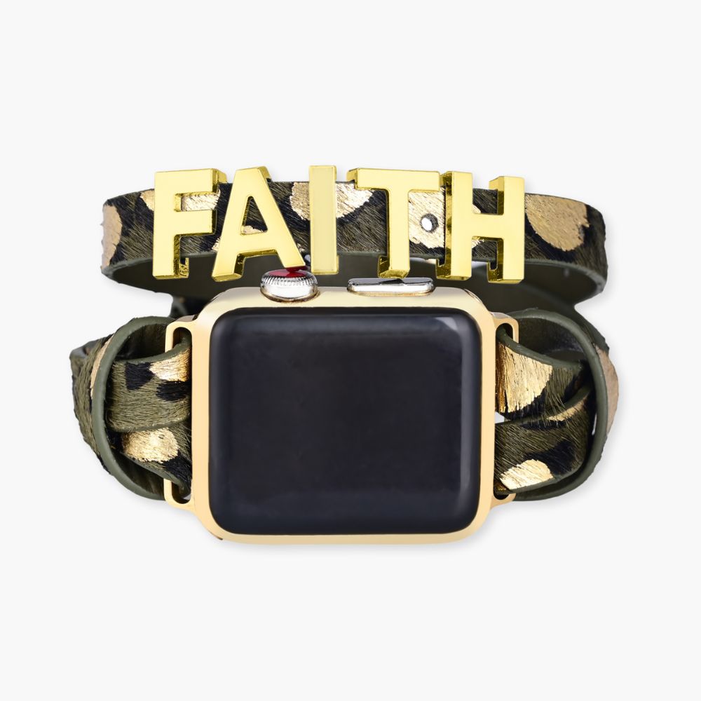 Faith Safari leren Apple Watch -bandje