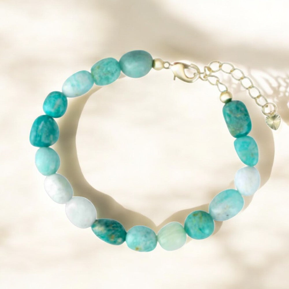 Bracelet en Amazonite Maritime