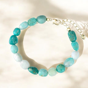 Bracelet en Amazonite Maritime