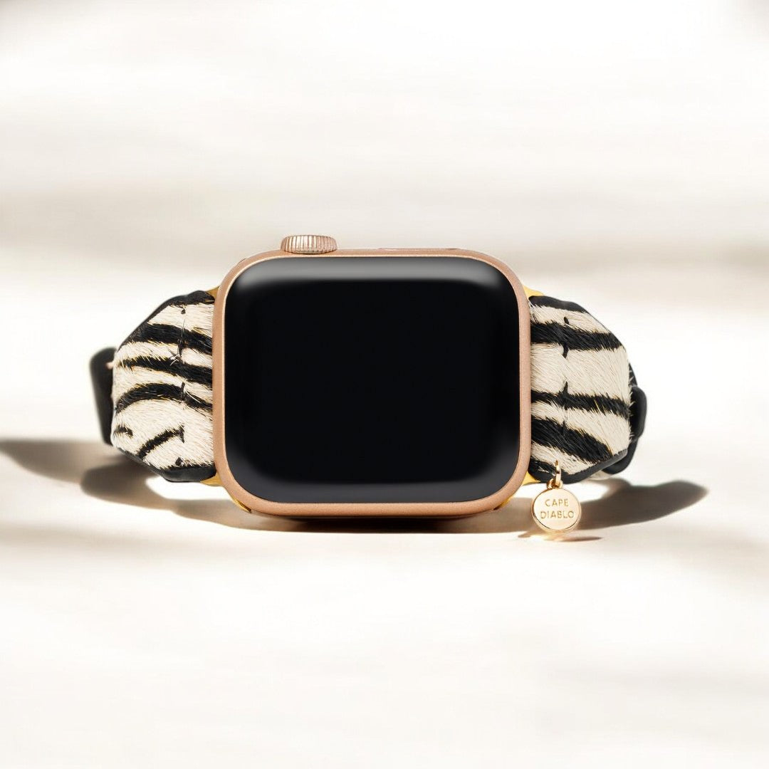 Bracelet Apple Watch en cuir Zebra Luxe