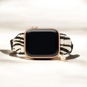 Bracelet Apple Watch en cuir Zebra Luxe