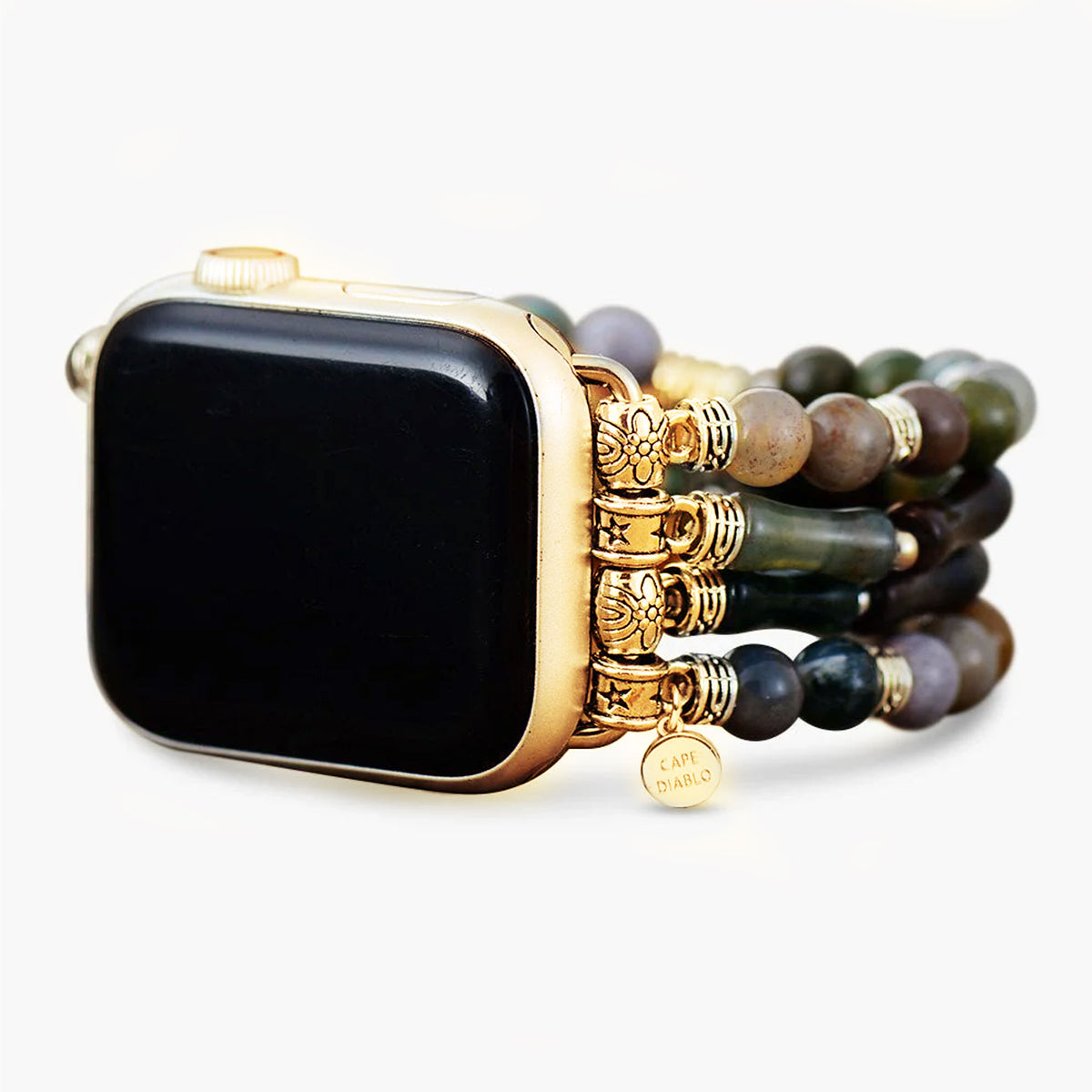 Vintage Achat Stretch Apple Watch Armband