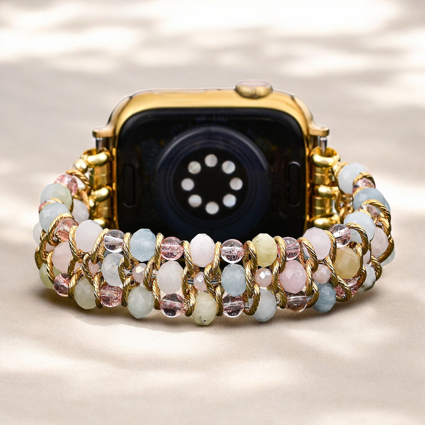 Golden Dawn Gevlochten Rekbare Apple Watch Band