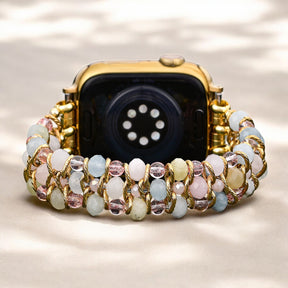 Golden Dawn Gevlochten Rekbare Apple Watch Band