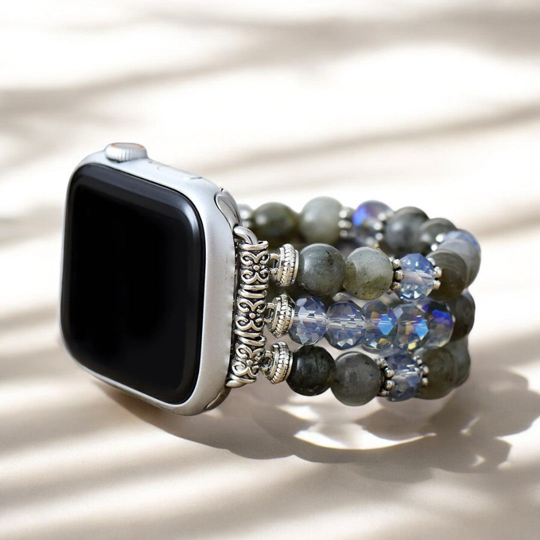 Stretch-Armband Apple Watch mit Achatkristall