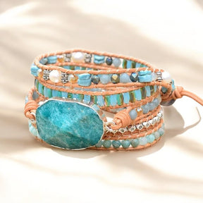Amazoniet Hemel op Aarde Wikkelarmband
