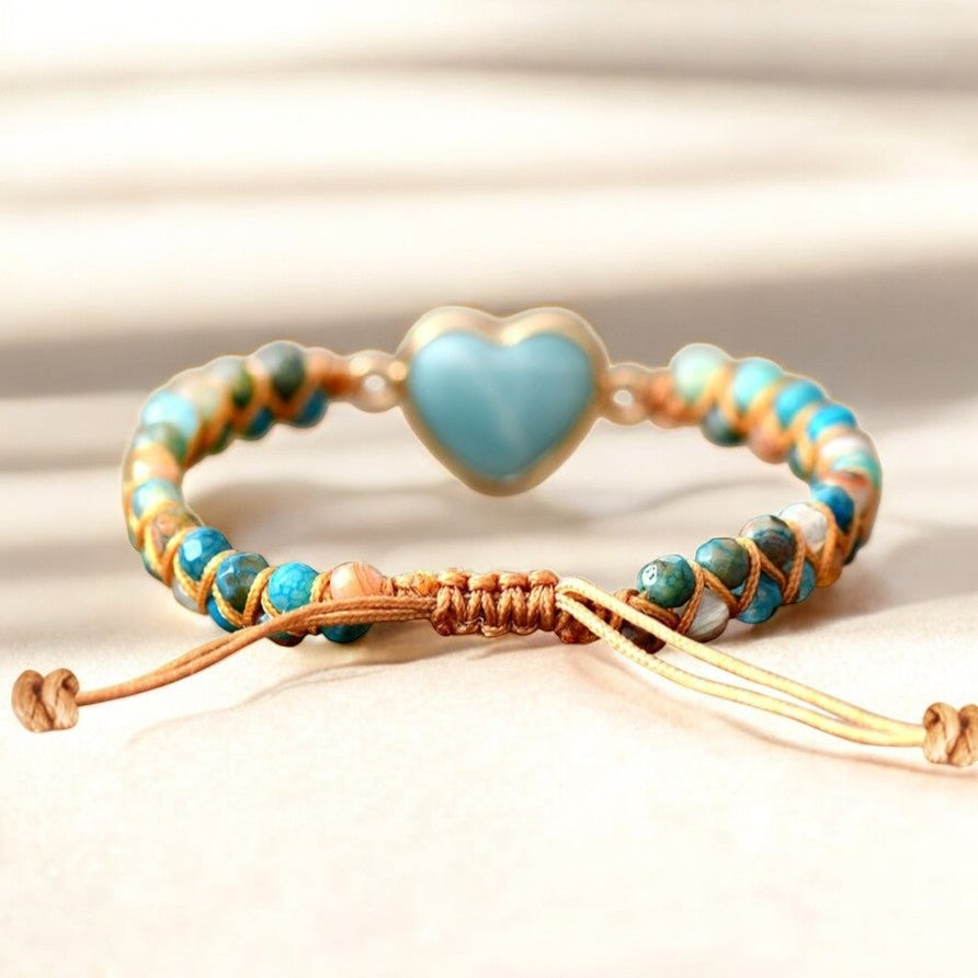 Amazoniet liefde bescherming armband