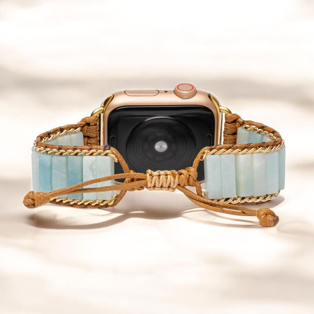 Amazonit Schutz Apple Watch Armband