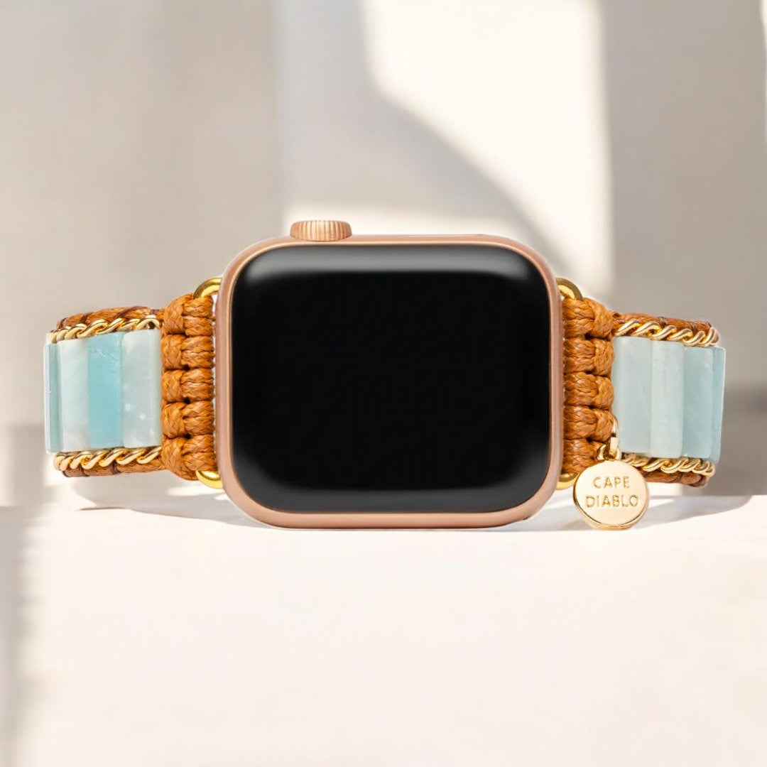 Amazonit Schutz Apple Watch Armband
