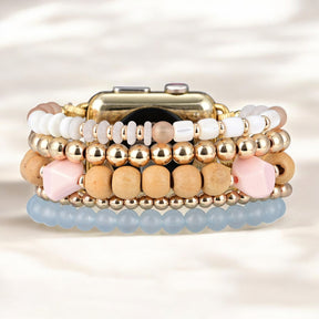 Stretch-Armband Apple Watch Apricot Mist“