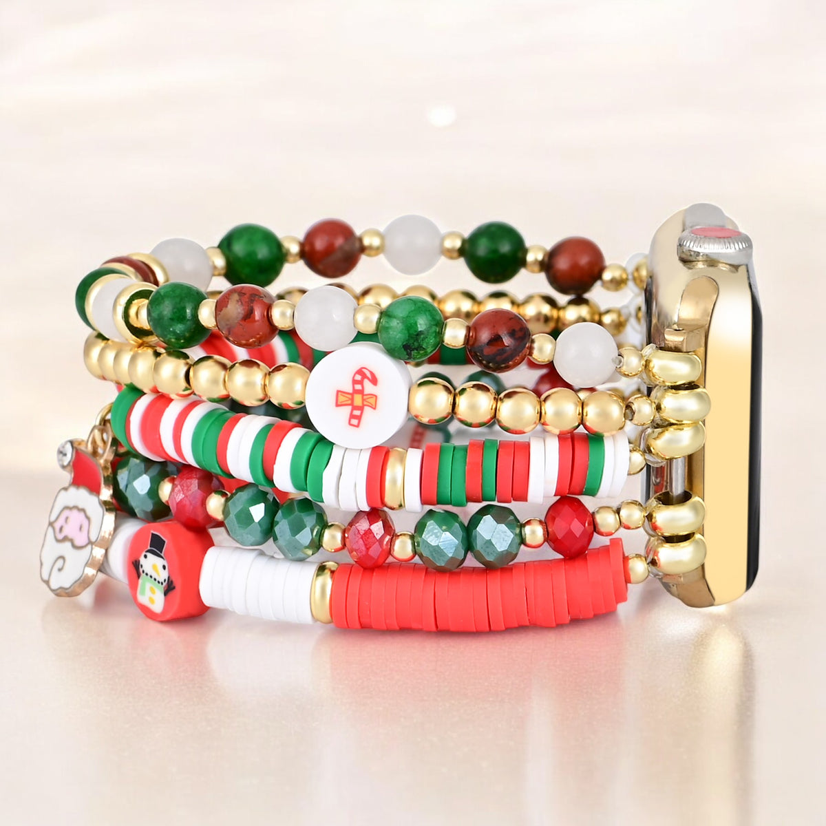 Santa Sparkle Stretch Apple Watch Armband
