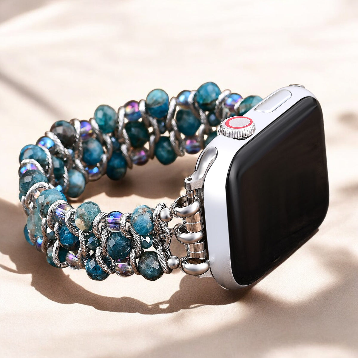 Apatiet Azure Gevlochten Apple Watch Bandje